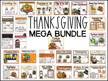 Preview of Thanksgiving Math Activities MEGA Bundle