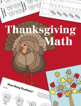 Preview of Thanksgiving Math Activities, Minibook ~ CC Aligned