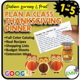 Thanksgiving Math Activities Plan Thanksgiving Dinner Real
