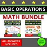 Thanksgiving Math Activities Secret Code Math Fun Worksheets 6th Grade Math