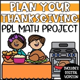 Thanksgiving Math Activities | Thanksgiving Dinner PBL Pro