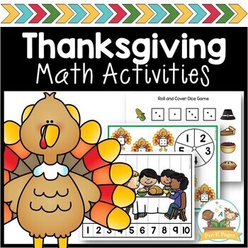 Thanksgiving Math Activities for Preschool and Pre-K by PreKPages