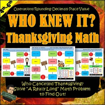 Preview of Thanksgiving Math Activity