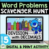 Division with Decimals Word Problems - Digital & Print Par