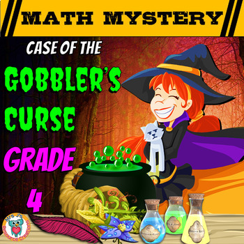 Preview of Thanksgiving Math Activity: Math Mystery {GRADE 4 Mixed Math Review}