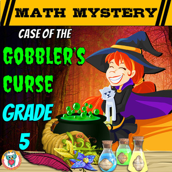Preview of Thanksgiving Math Activity: Math Mystery {GRADE 5 Mixed Math Review}