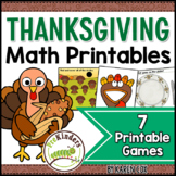 Thanksgiving Math Activities Pack