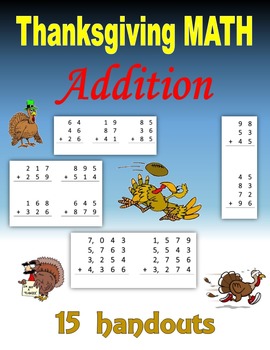 Preview of Thanksgiving Math - Addition