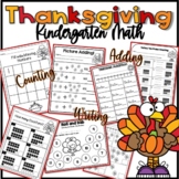 Thanksgiving Math, Addition, Counting, Number Writing