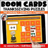 Thanksgiving Math: Addition & Subtraction – Boom Cards