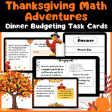 40 Thanksgiving Money Math Word Problems: Dinner Budgeting