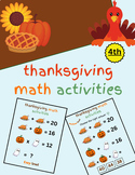 Thanksgiving Math Activities Adventures: Three Levels of Fun"