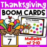 Thanksgiving Math Boom Cards: Help the Turkeys Find Multip