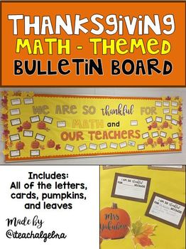 fall math bulletin board ideas