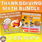 Thanksgiving Math Bundle. 2 Printable Fun Thanksgiving Mat