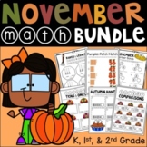 Thanksgiving Math Bundle - Kindergarten, 1st, & 2nd Grade!