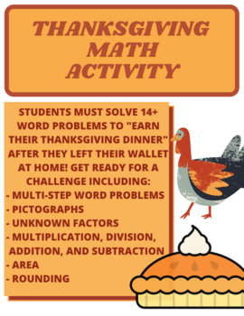 Preview of Thanksgiving Math Challenge