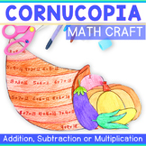 Thanksgiving Math Craft - Cornucopia