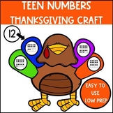 Thanksgiving Math Craft Teen Numbers Activity Kindergarten