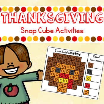 Preview of Thanksgiving Math Cube Manipulative Mats