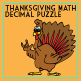 Thanksgiving Math - Decimal Puzzle