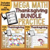 Thanksgiving Math First Grade |Number Sense Units Bundle |