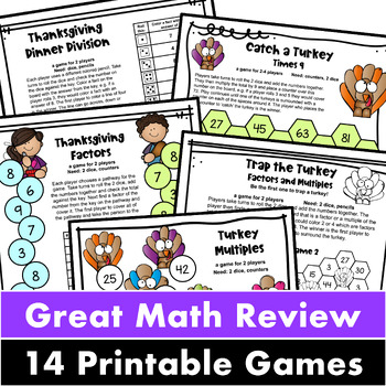 Thanksgiving Math Games Fourth Grade: Fun Thanksgiving Activities