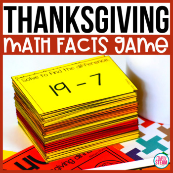 Preview of Thanksgiving Math Games for Kindergarten, First Grade, 2nd Grade, and 3rd Grade