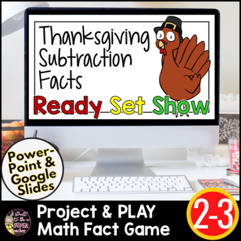 Preview of Thanksgiving Math Games | Thanksgiving Subtraction | Fall Subtraction