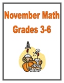 Thanksgiving Math Grades 3-6
