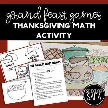 Preview of Thanksgiving Math Grocery Games Activity