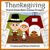 Thanksgiving Math Journal Prompts 4th Grade | Math Skills Review