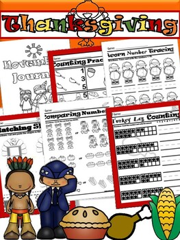 Preview of Thanksgiving Math & Literacy Worksheets and Activities | Thanksgiving Activities