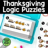 Thanksgiving Math Logic Puzzles | Picture Equations