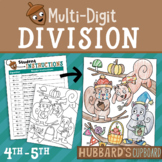 Thanksgiving Math - Multi-Digit Division 4th & 5th - Squir