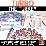 Thanksgiving Math Craft: Multi-Step Word Problem Craftivity