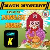 Thanksgiving Math Mystery 5 W's -  Kindergarten Worksheets