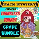 Thanksgiving Math Mystery - Thankless Turkey - (Differenti