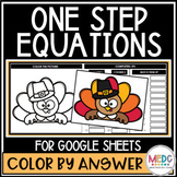 Thanksgiving Math One Step Equations Activity