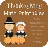 Thanksgiving Math Printables