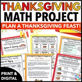 Thanksgiving Math Project Activities - 4th, 5th & 6th Grad