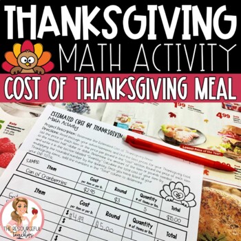 Preview of Thanksgiving Math Project - Based Learning Activity | 3.NBT.A.2, 4.NBT.B.4