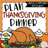 Thanksgiving Math Project Based Learning Printable and Digital Activity