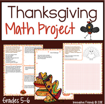 Preview of Thanksgiving Math Worksheets