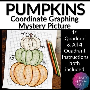 Preview of Thanksgiving Math Pumpkins Coordinate Graphing Picture