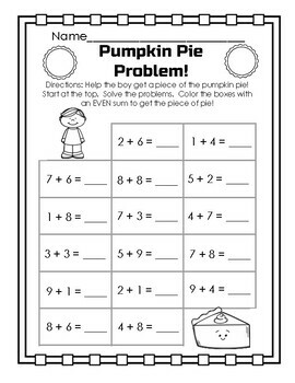 Thanksgiving Math Review - NO PREP Packet by Convenient Creations
