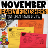 November Early Finishers 2nd Grade Math Review