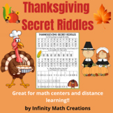 Thanksgiving Math Riddles--Arithmetic Fun Pack--Decimals P