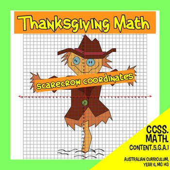 Preview of Thanksgiving Math - Scarecrow Coordinates