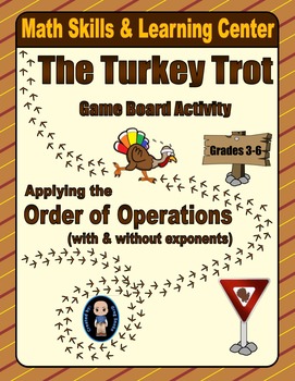 Preview of Thanksgiving Math Skills & Learning Center (Order of Operations)